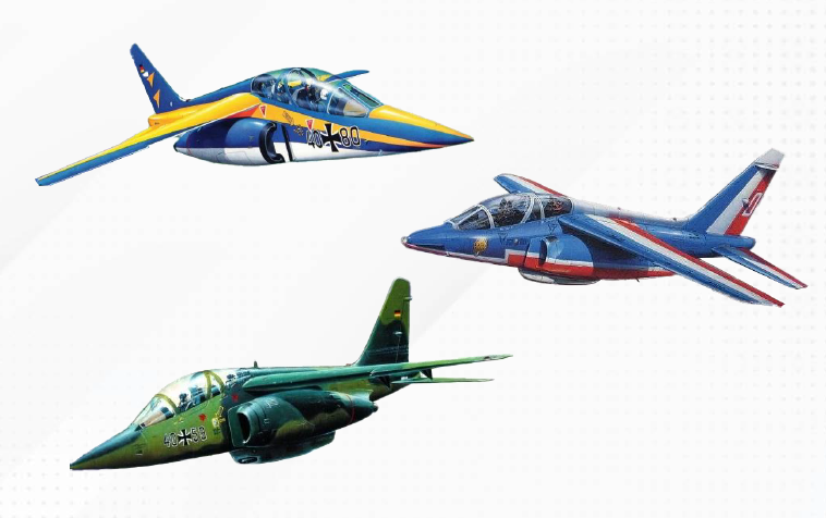  Revell 1/144 Alpha Jet 50th Anniversary 3-in-1 Set 
