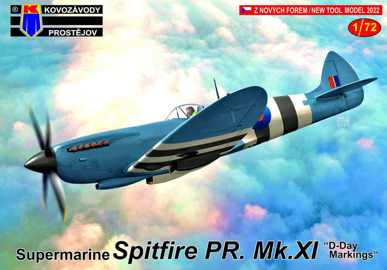  KPM 1/72 Spitfire PR Mk.XI 'D-Day Markings' Model Kit 