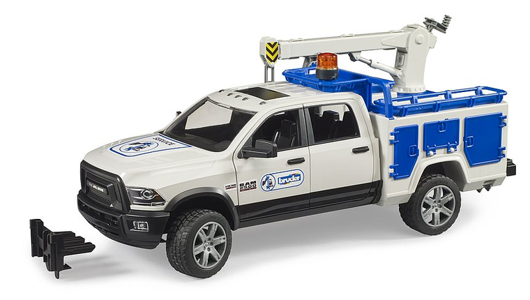  Bruder RAM 2500 Service Truck with Rotating Beacon Light 