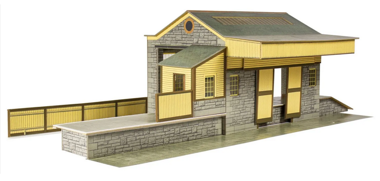  Superquick 1/76 Goods Depot (Stone) Card Building Kit 