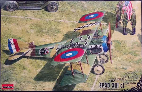  Roden 1/32 SPAD XIII c1 WWI Fighter Model Kit 