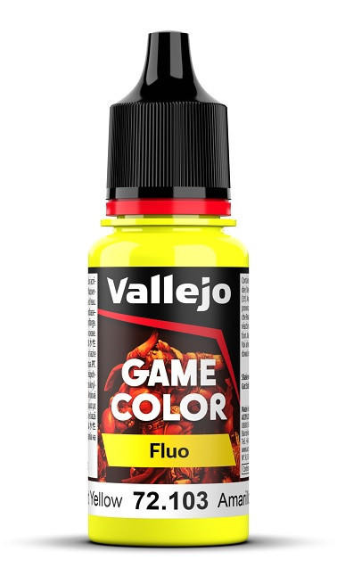  Vallejo 17ml Game Color 103 Fluorescent Yellow 