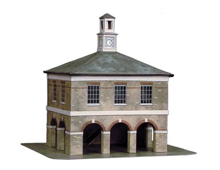  Superquick 1/76 Market Square House Card Building Kit 