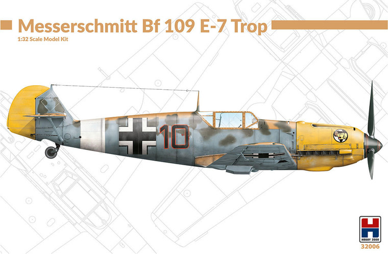  Hobby 2000 1/32 Messerschmitt Bf-109E-7 TROP Model Kit 