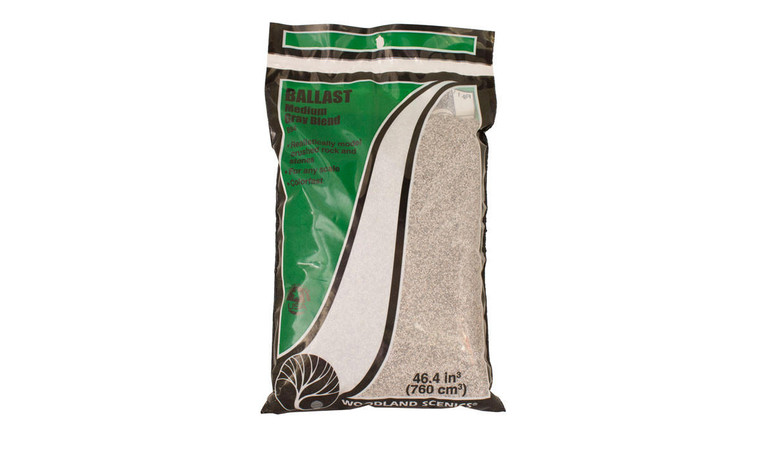  Woodland Scenics Grey Blend Medium Ballast 