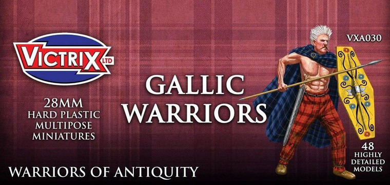  Victrix 28mm Unarmoured Gallic Warriors 