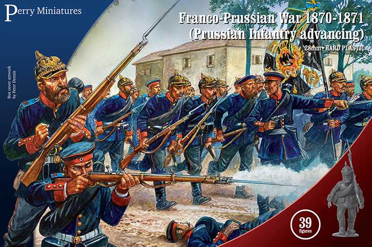  Perry Miniatures 28mm Franco-Prussian War Prussian Infantry Advancing 1870-1871 