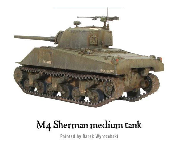 Tanque Sherman V Escala 1:56 Warlord Games - Modelo Plástico Para Bolt Action, Segunda Guerra Mundial