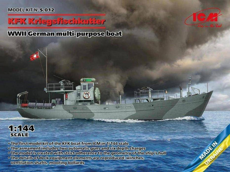 Icm ICM 1/144 German KFK Kriegsfischkutter multi-purpose boat Model Kit 