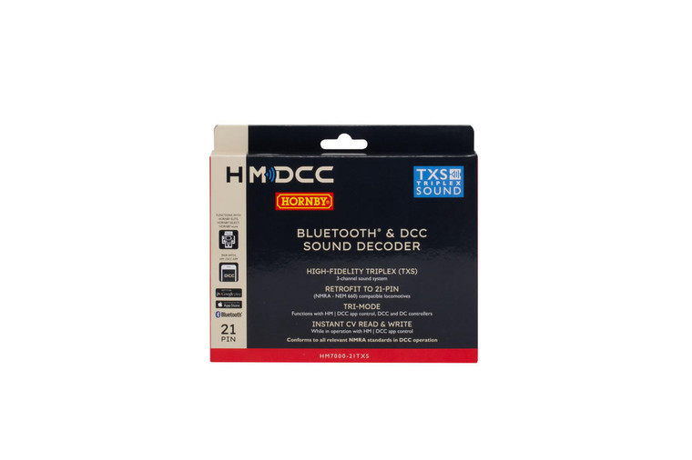 Hornby Railways Hornby HM7000-21TXS: Bluetooth & DCC Sound Decoder (21-pin) 