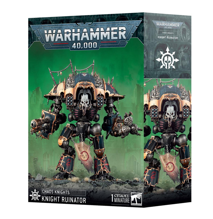 Games Workshop Warhammer 40,000 - Chaos Knights - Knight Ruinator, Abominant, Desecrator, or Rampager   Games Workshop Warhammer 40,000 - Chaos Knights - Knight Ruinator, Abominant, Desecrator, or Rampager