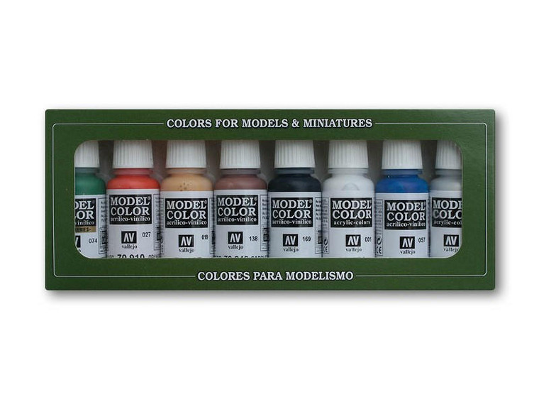  Vallejo Model Color Set - Wargames Basics 