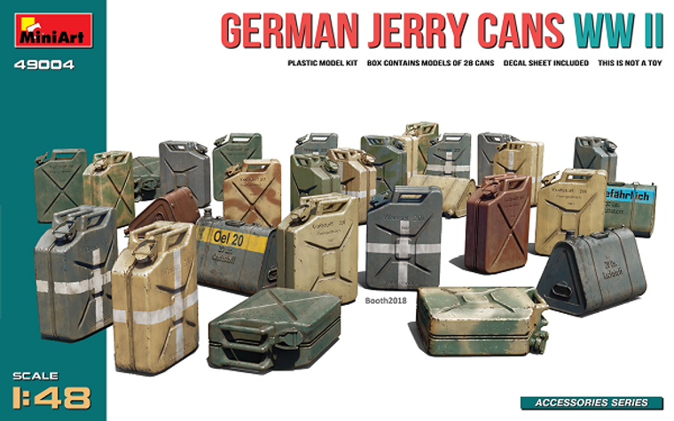  MiniArt 1/48 German Jerry Cans WWII Model Kit 