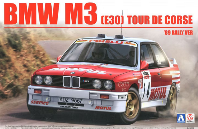  Beemax 1/24 BMW M3 E30 Tour de Corse 1989 Model Kit 