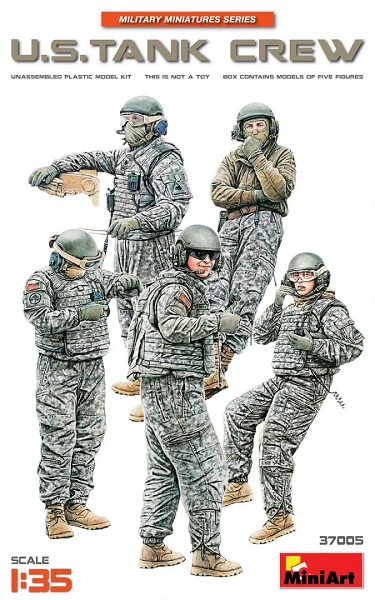  MiniArt 1/35 US Tank Crew Model Figures 