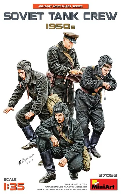  MiniArt 1/35 Soviet Tank Crew 1950s Model Figures 