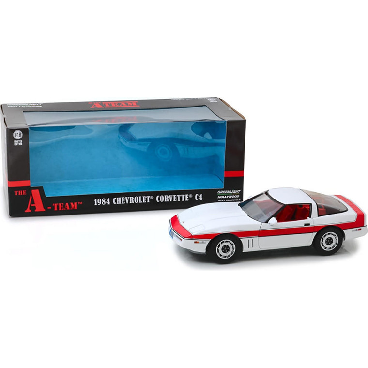  Greenlight 1/18 Chevrolet Corvette C4 Faceman The A Team 