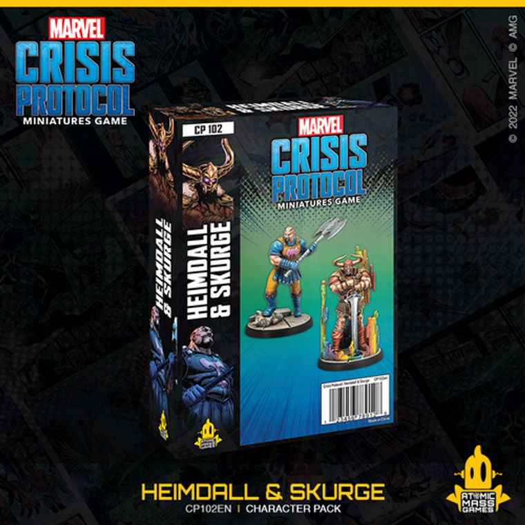  Atomic Mass Games Marvel Crisis Protocol: Heimdall & Skurge 