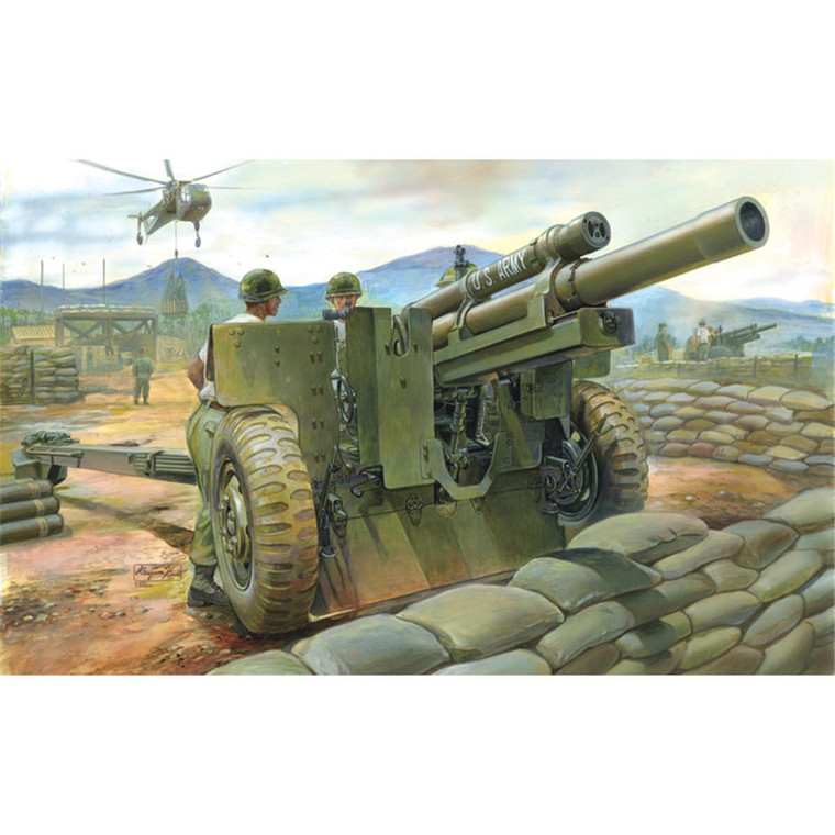  AFV Club 1/35 M101A1 105mm Howitzer & M2A2 Carriage Model Kit 