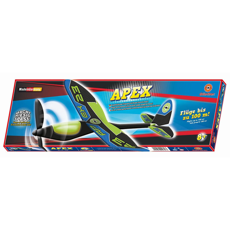  Gunther Apex Rubber Band Powered Flying Model Plane 