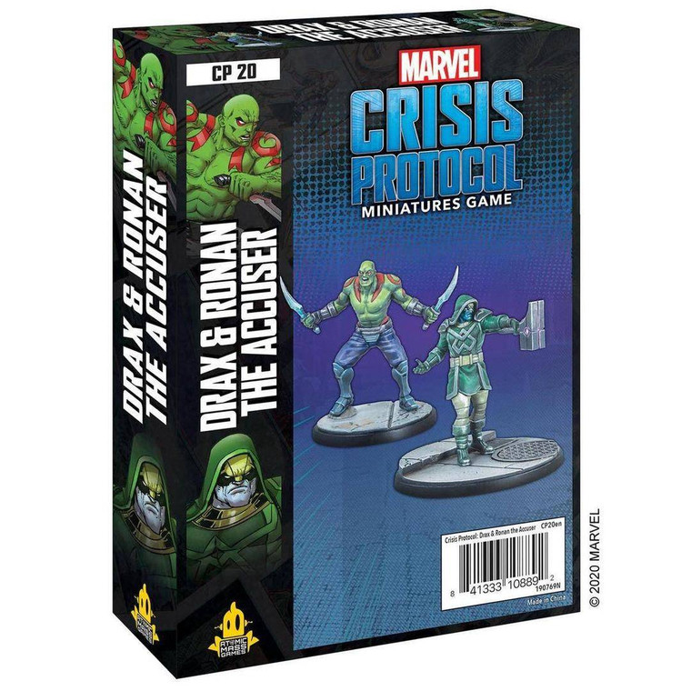 Atomic Mass Games Marvel Crisis Protocol: Drax and Ronan the Accuser 