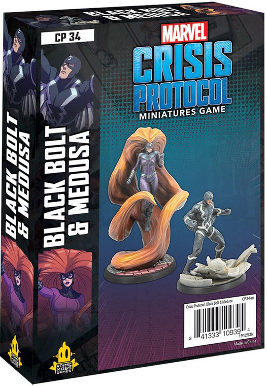  Atomic Mass Games Marvel Crisis Protocol: Black Bolt and Medusa 