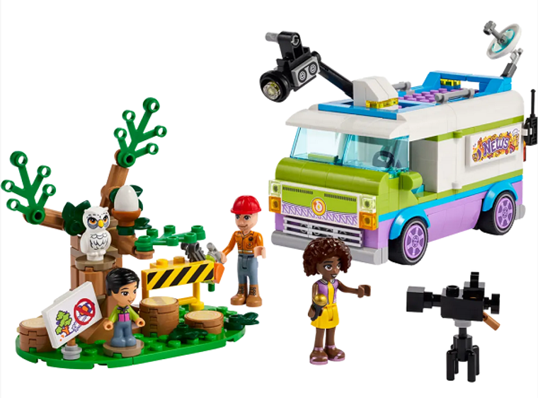  Lego Friends Newsroom Van 