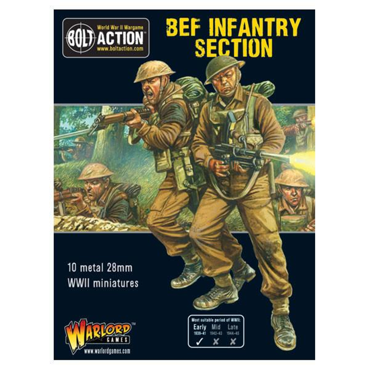  Warlord Games 28mm Bolt Action British Expeditionary Force Infantry Section 1939-1941 