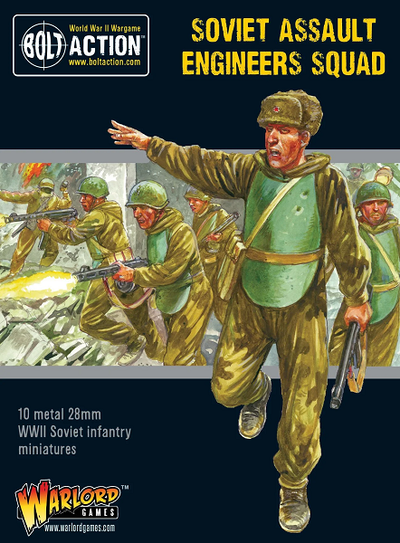  Warlord Games 28mm Bolt Action Soviet Assault Engineers Squad 