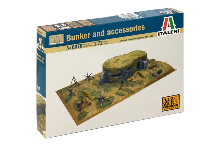  Italeri 1/72 Bunker & Accessories Model Figures 