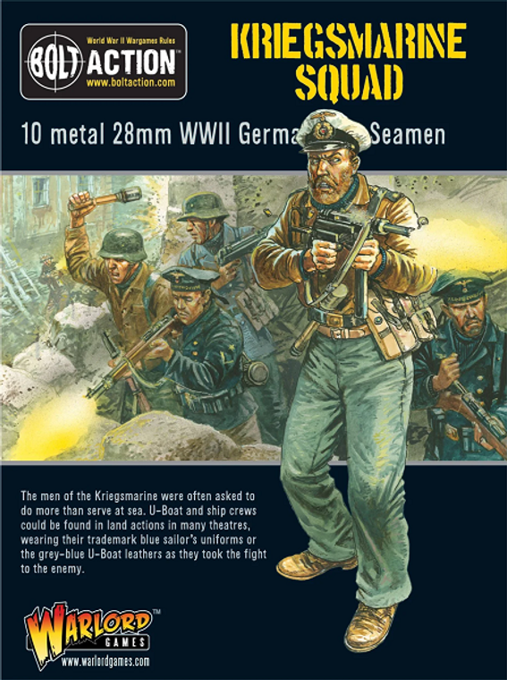  Warlord Games 28mm Bolt Action German Kriegsmarine Squad 