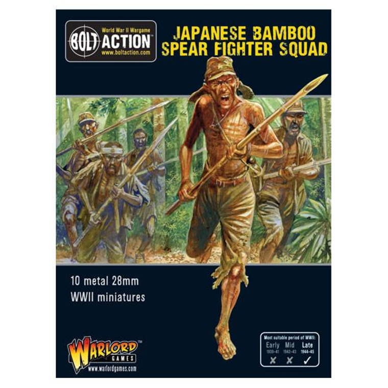  Warlord Games 28mm Bolt Action Japanese Bamboo Spear Fighter Squad 1944-1945 