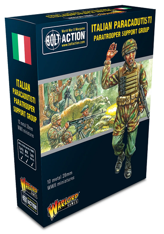  Warlord Games 28mm Bolt Action Italian Paracadutisti Support Group 1939-1945 