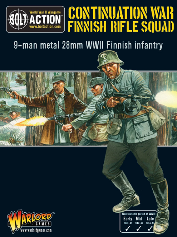  Warlord Games 28mm Bolt Action Finnish Rifle Squad 1939-1945 