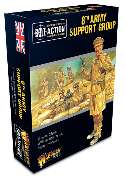  Warlord Games 28mm Bolt Action British 8th Army Support Group 