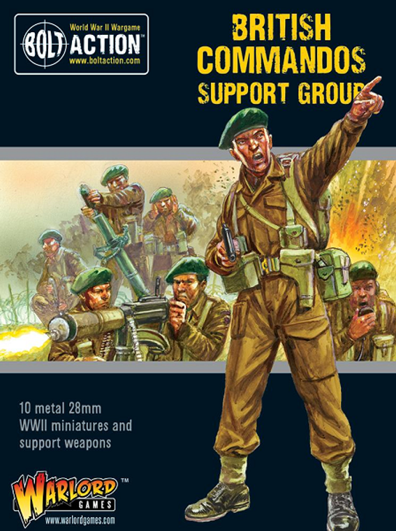  Warlord Games 28mm Bolt Action British Commandos Support Group 