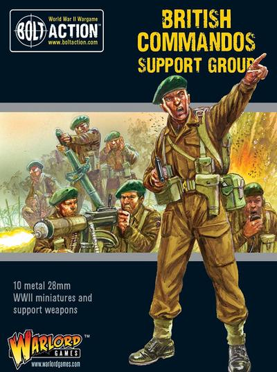  Warlord Games 28mm Bolt Action British Commandos Support Group 