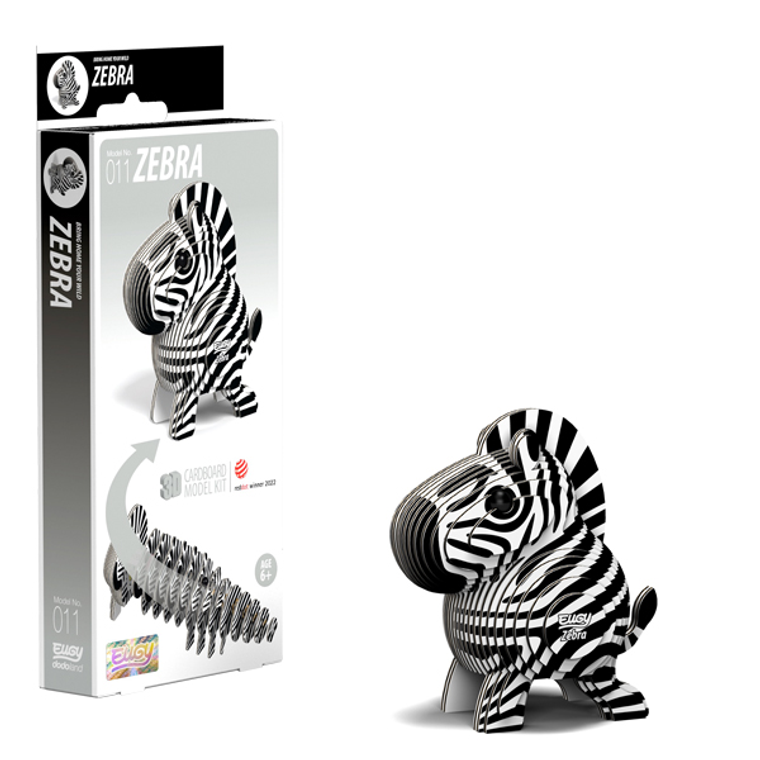  Eugy Zebra Card 3D Puzzle 