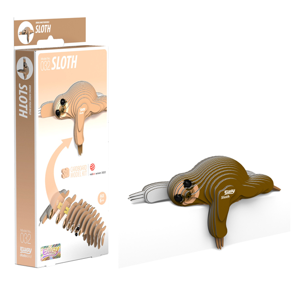  Eugy Sloth Card 3D Puzzle 