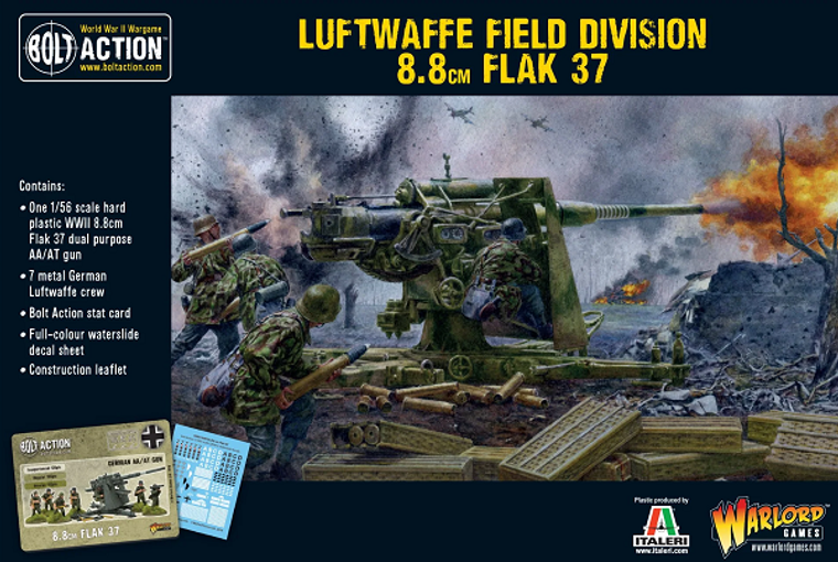  Warlord Games 28mm Bolt Action German Luftwaffe Field Division 88mm Flak 37 