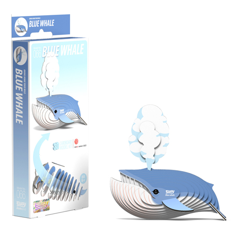  Eugy Blue Whale Card 3D Puzzle 