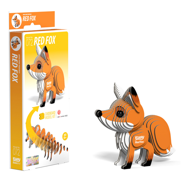  Eugy Red Fox Card 3D Puzzle 