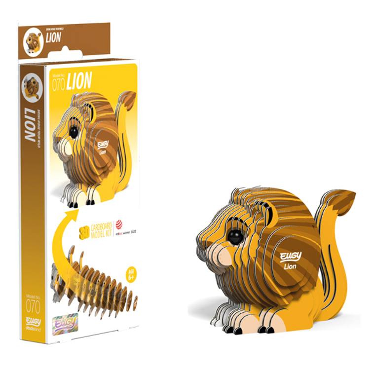  Eugy Lion Card 3D Puzzle 