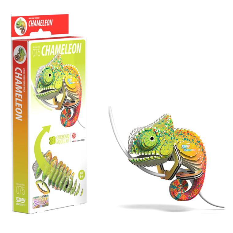  Eugy Chameleon Card 3D Puzzle 