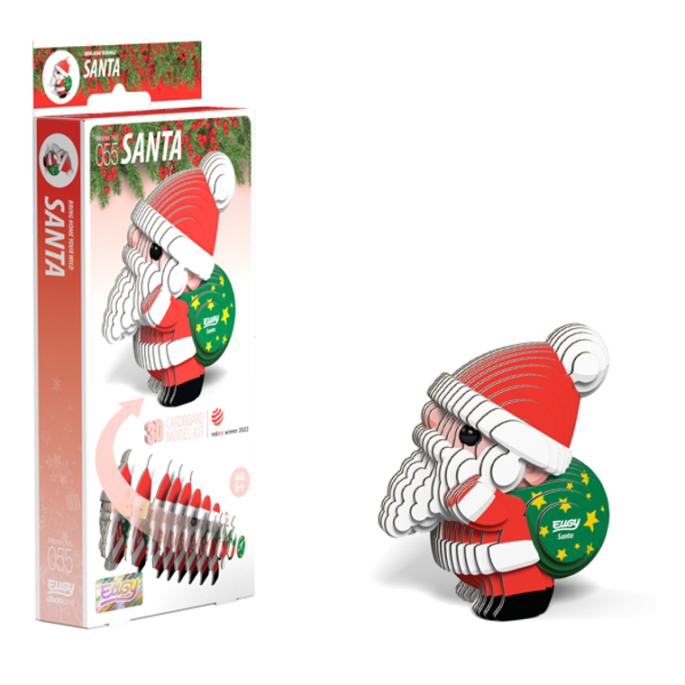  Eugy Santa Card 3D Puzzle 