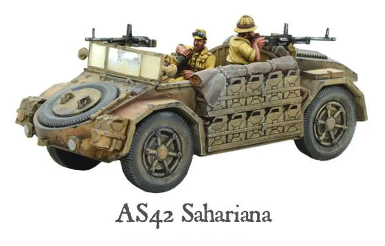  Warlord Games 28mm Bolt Action AS42 Sahariana Scout Car 