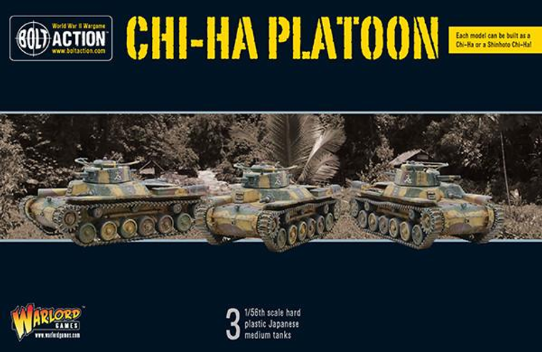  Warlord Games 28mm Bolt Action Type 97 Chi-Ha Medium Tank Platoon 