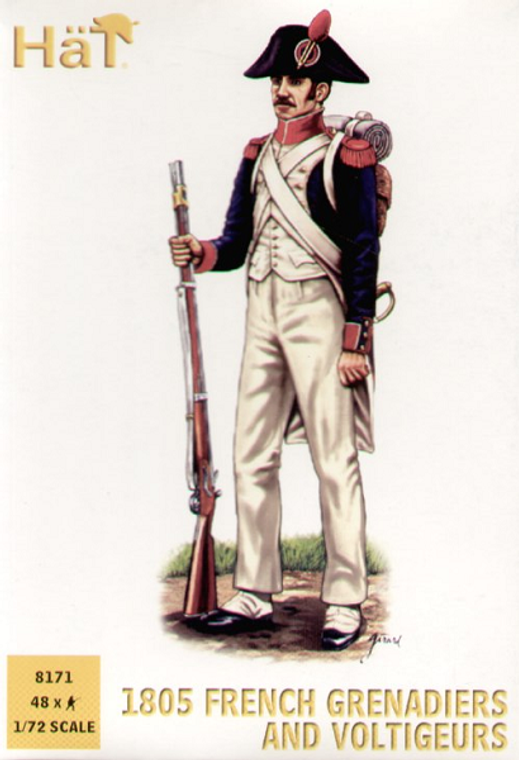  Hat Industrie 1/72 Napoleonic French Grenadiers & Voltigeurs 1805 