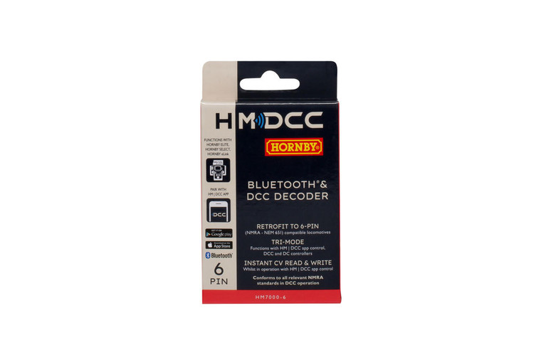 Hornby Railways Hornby HM7000-6: Bluetooth & DCC Decoder (6-pin) 