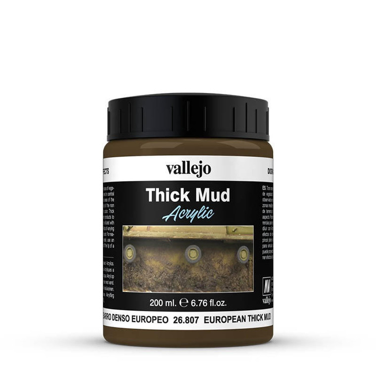  Vallejo Acrylic Weathering Effects 200ml European Thick Mud 